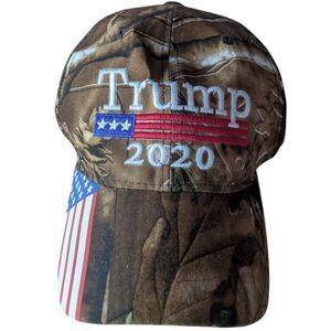 Trump 2020 Camouflage Baseball Cap American Flag‎ Patriotic Campaign Hat